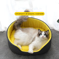 Washable cloth pet kennel for dogs and cats in black or green, shown in S, M, and L sizes.