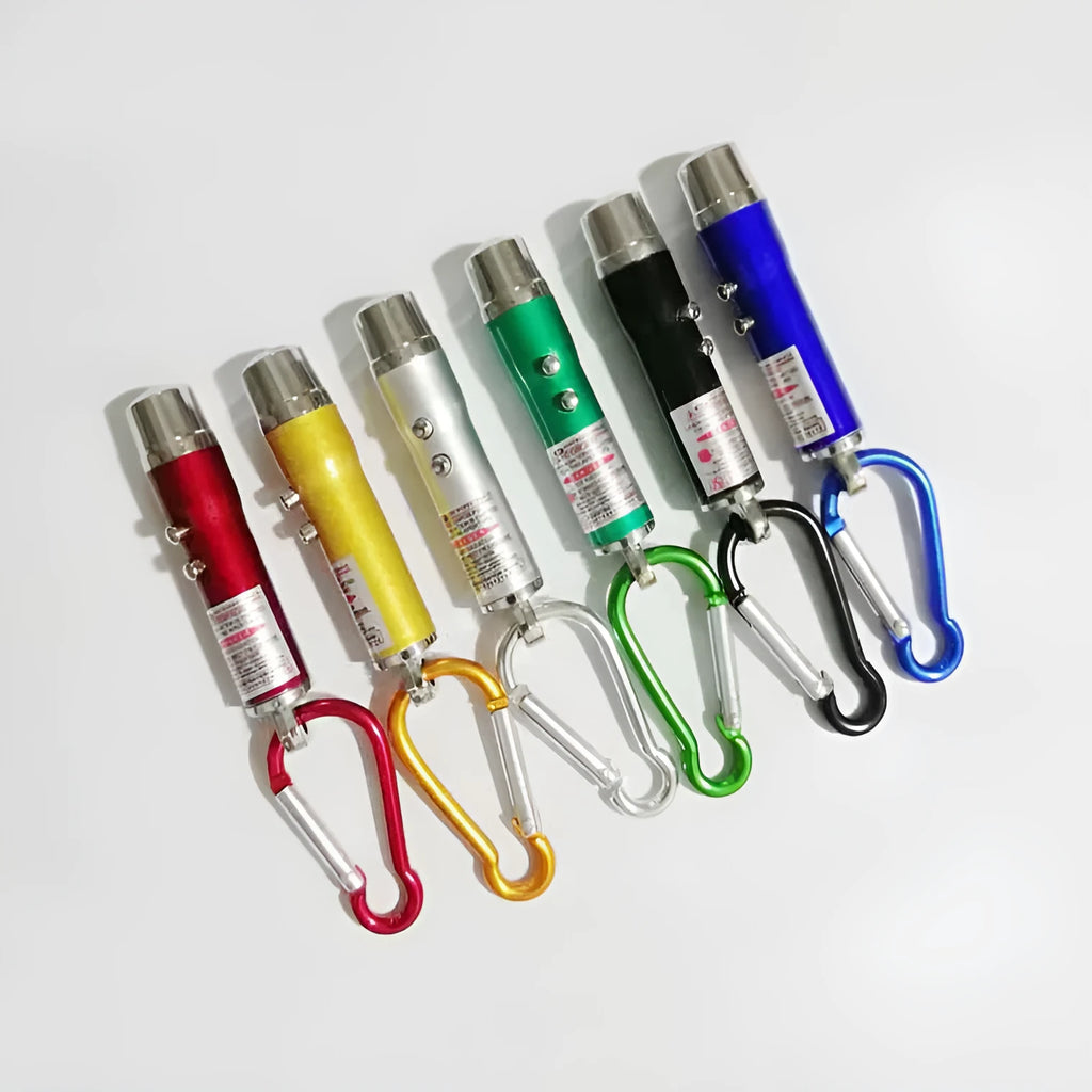 Aluminium alloy mini three-in-one UV currency detector flashlight keychain with LED light and laser, 480mAh battery, black colour