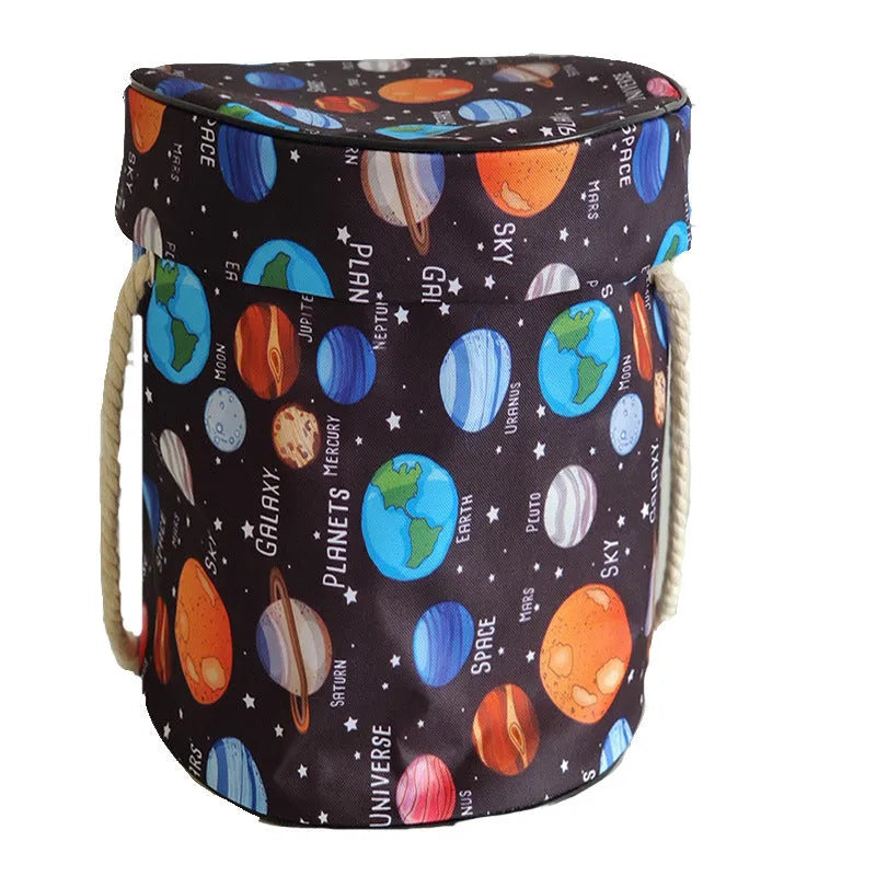 Children's toy storage bag in Oxford cloth simple modern design for bedroom toy organisation