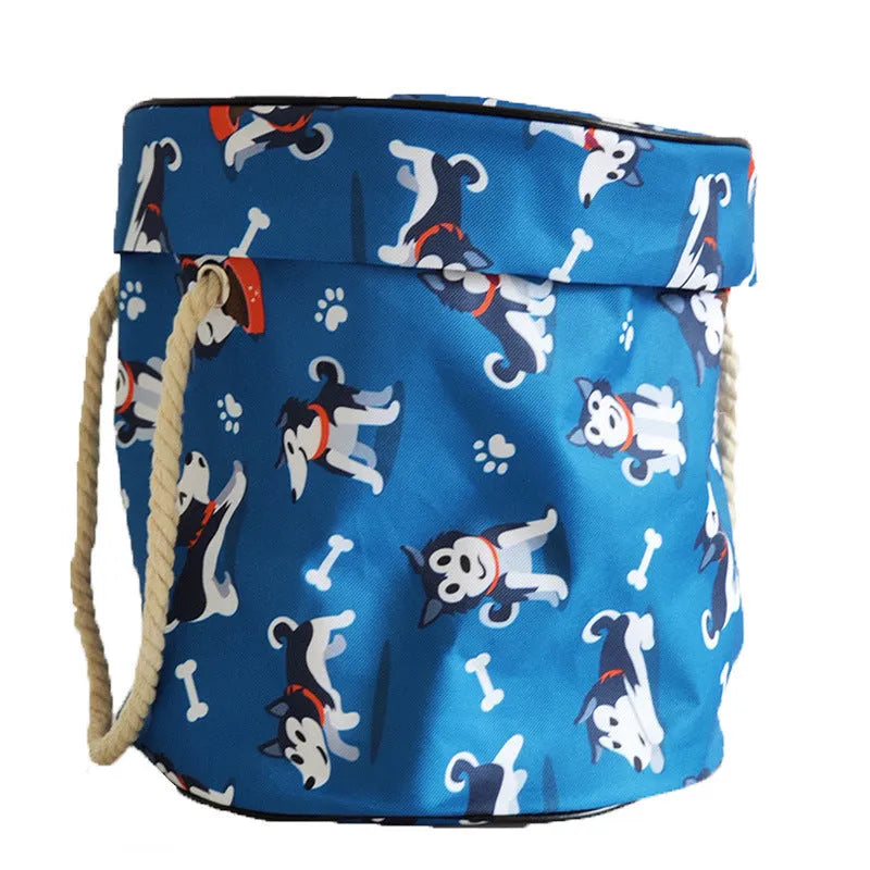 Children's toy storage bag in Oxford cloth simple modern design for bedroom toy organisation