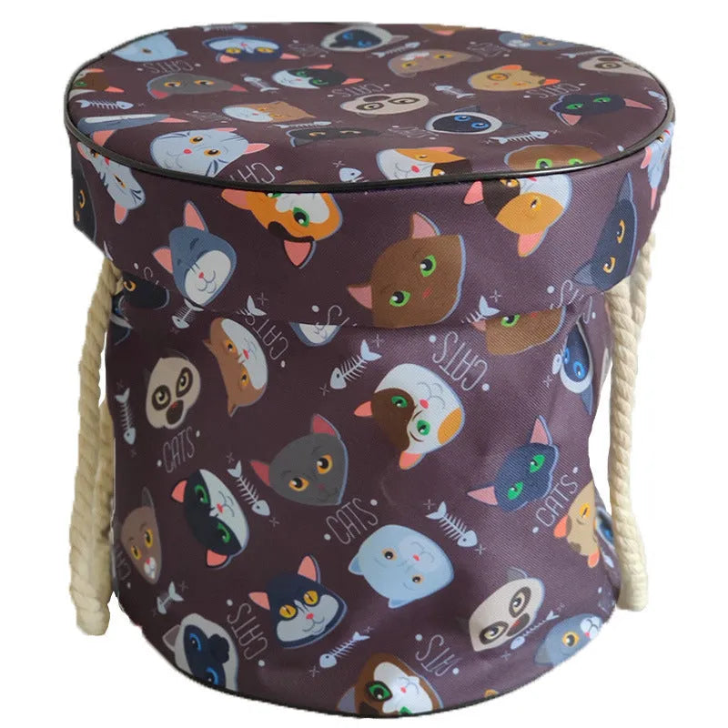 Children's toy storage bag in Oxford cloth simple modern design for bedroom toy organisation