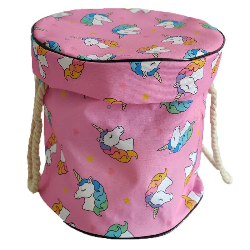 Children's toy storage bag in Oxford cloth simple modern design for bedroom toy organisation