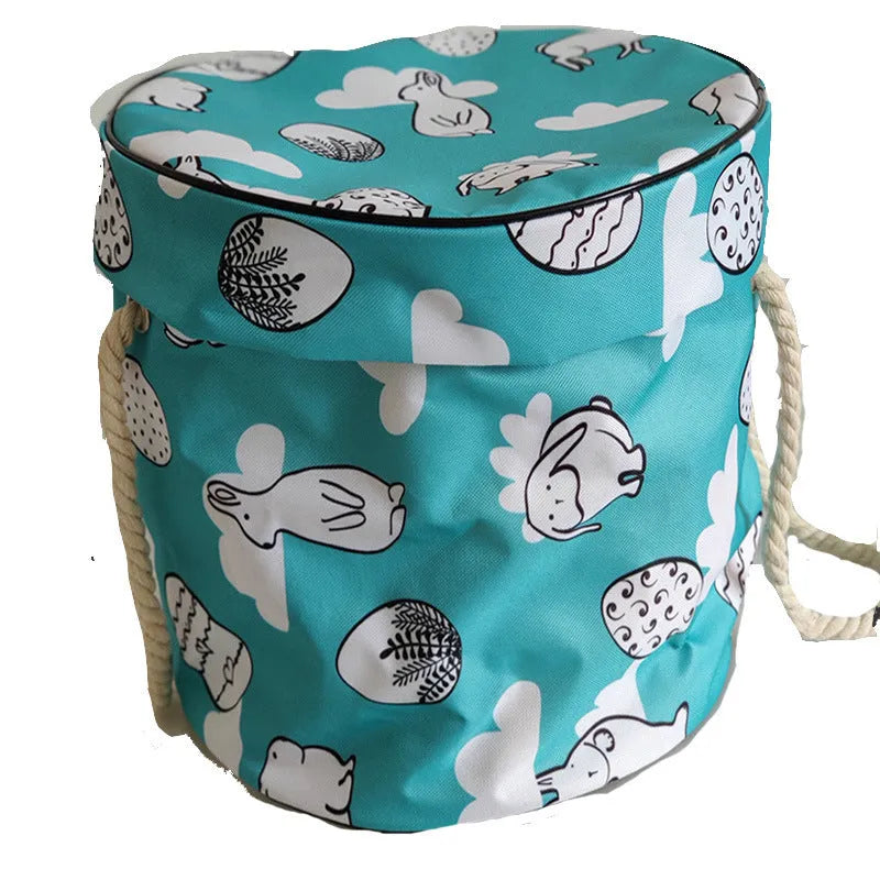 Children's toy storage bag in Oxford cloth simple modern design for bedroom toy organisation