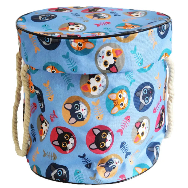 Children's toy storage bag in Oxford cloth simple modern design for bedroom toy organisation