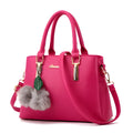 Horizontal square PU handbag with zipper closure in multiple colours, 30cm length