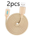 Fabric braided USB charging cable in multiple colours with various connector types