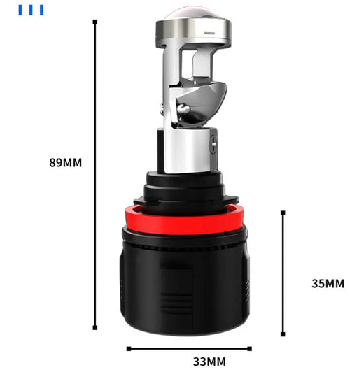 Benali TRK502X LED lens headlight modification bulb for Jinpeng 502 motorcycle low or high beam option