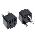 Square UK to international power adapter with five output ports in black or white