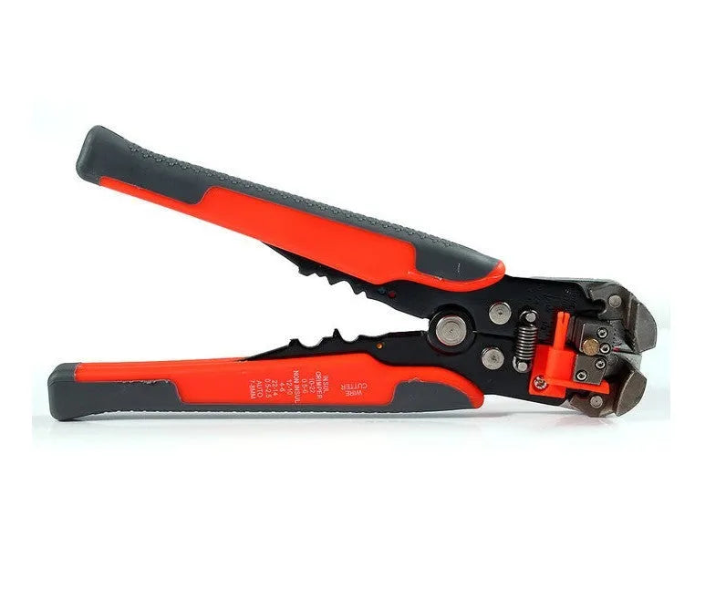 Yellow automatic wire stripper crimper cutter tool for electrical cables 4-22 AWG
