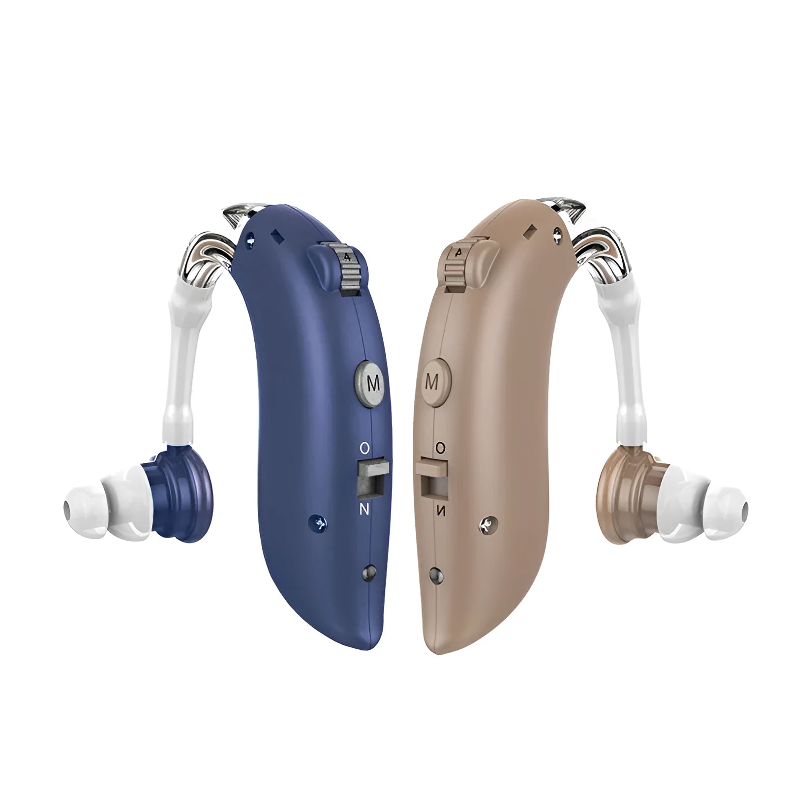G25 sound collector hearing aid earphone accessories in blue and khaki colours