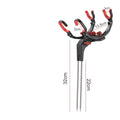 Master Fish Detector automatic rod holder with high-strength hard steel frame and bearing trigger mechanism on fishing bank