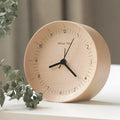 AboutTime 'about time' log alarm clock with pendulum, German beech wood, 12cm diameter, photo colour