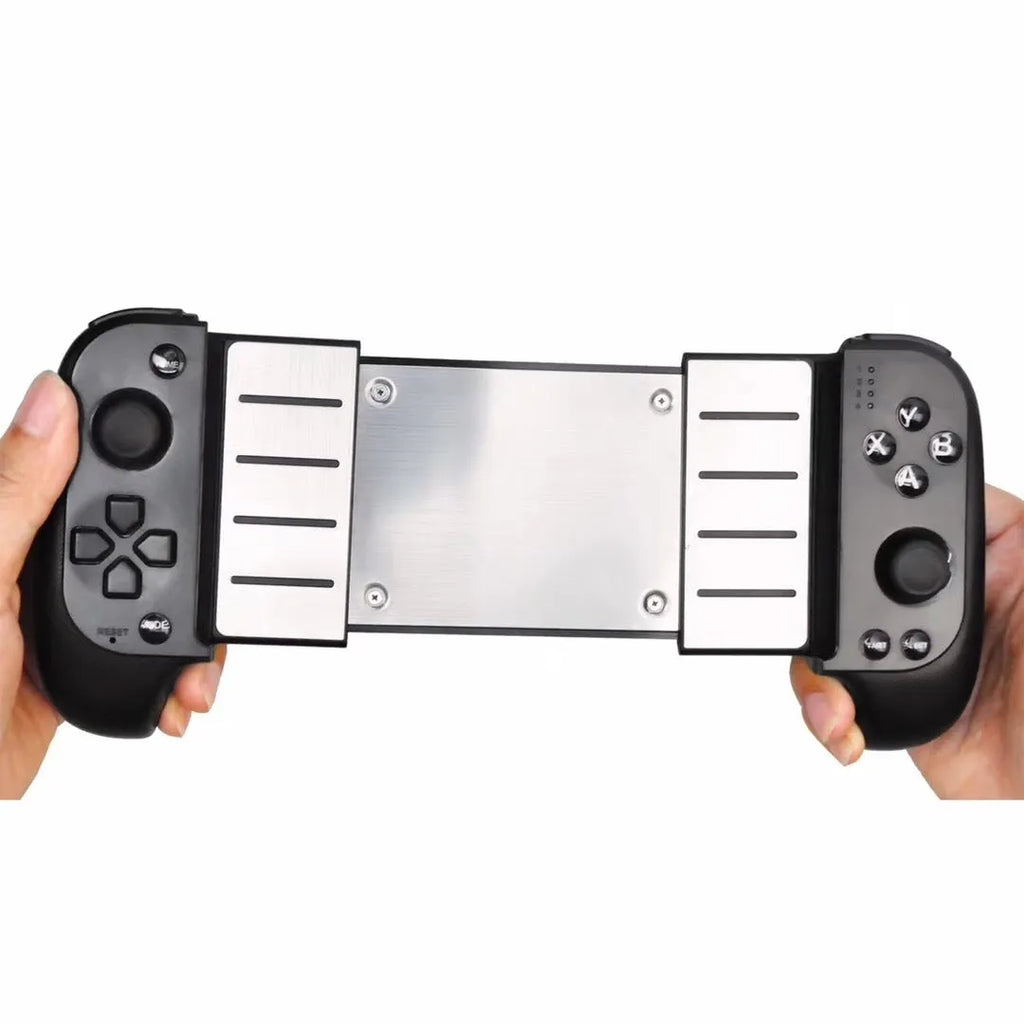 Cytec wireless Bluetooth telescopic game handle in black or red blue for iOS and Android phones.