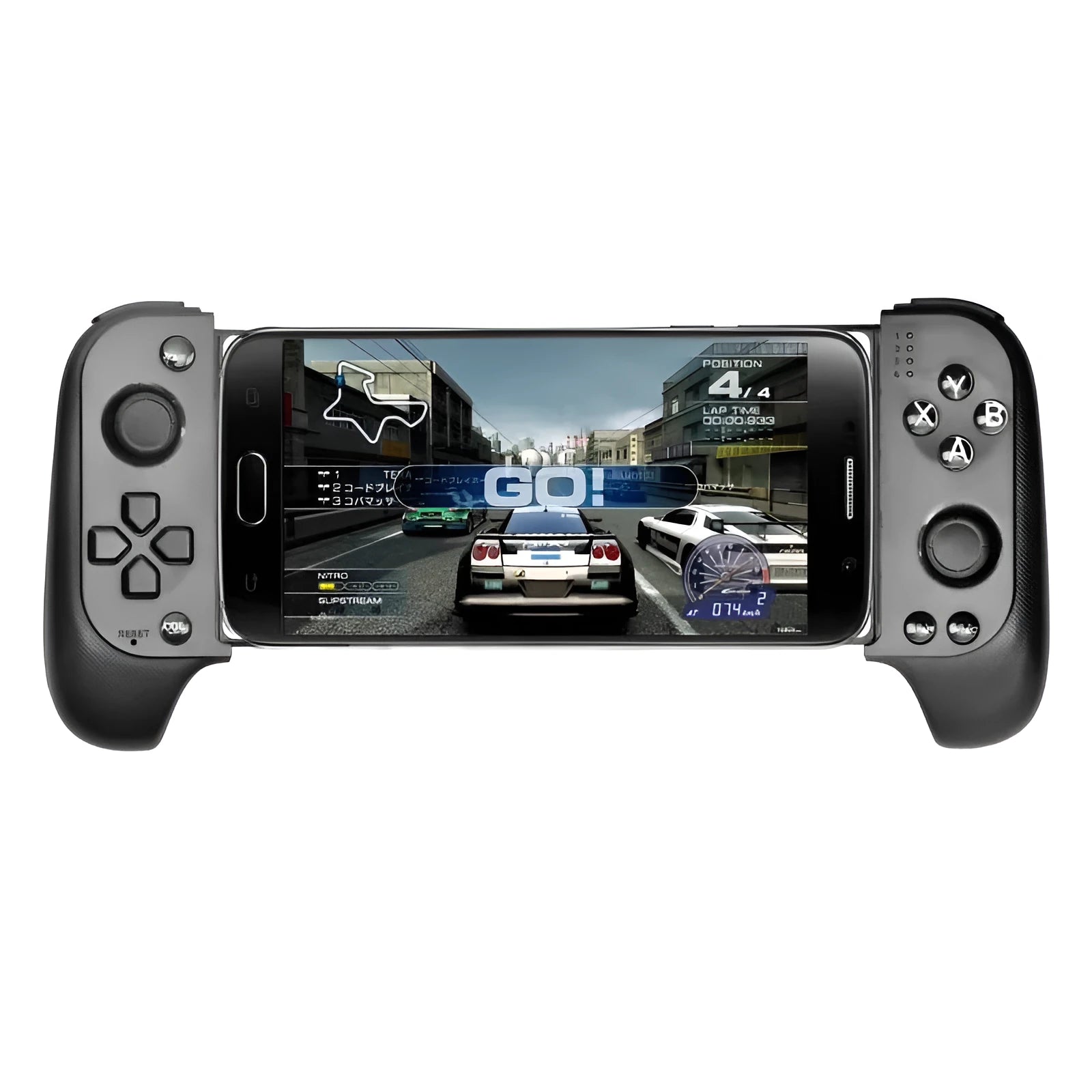 Cytec wireless Bluetooth telescopic game handle in black or red blue for iOS and Android phones.