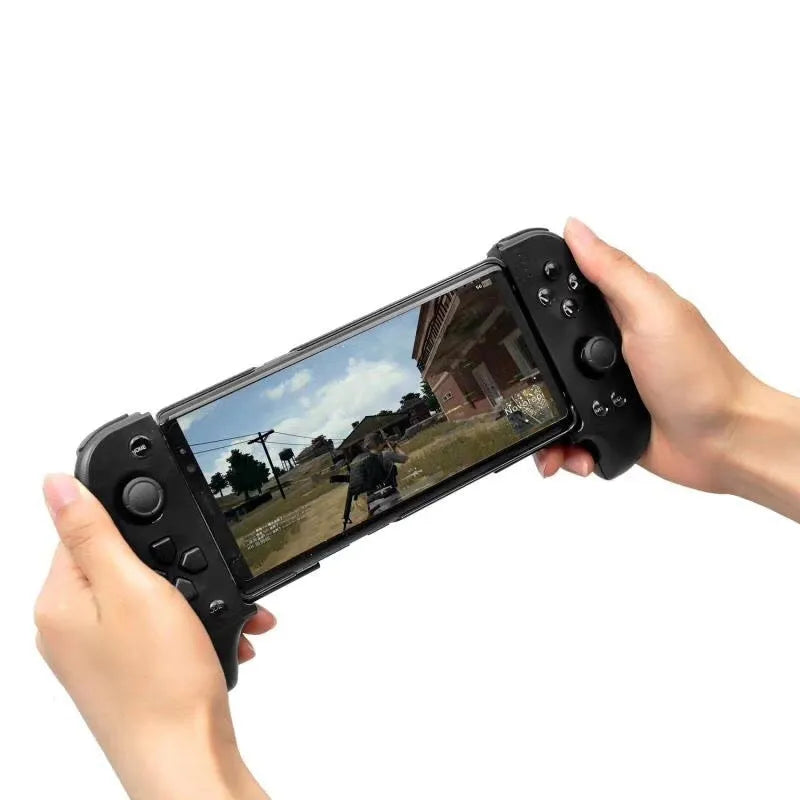 Cytec wireless Bluetooth telescopic game handle in black or red blue for iOS and Android phones.