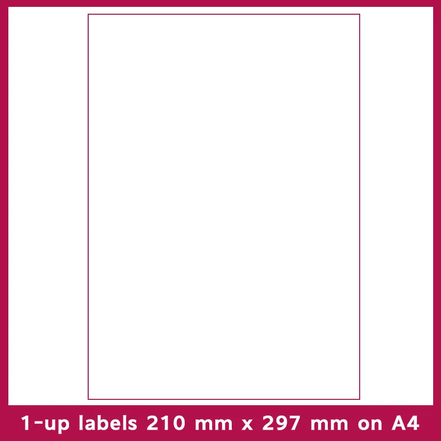 Pack of blank white A4 FBA label paper sheets for printing barcodes