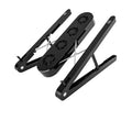 Black folding notebook cooling bracket with fan, 7 height gears, and USB cable