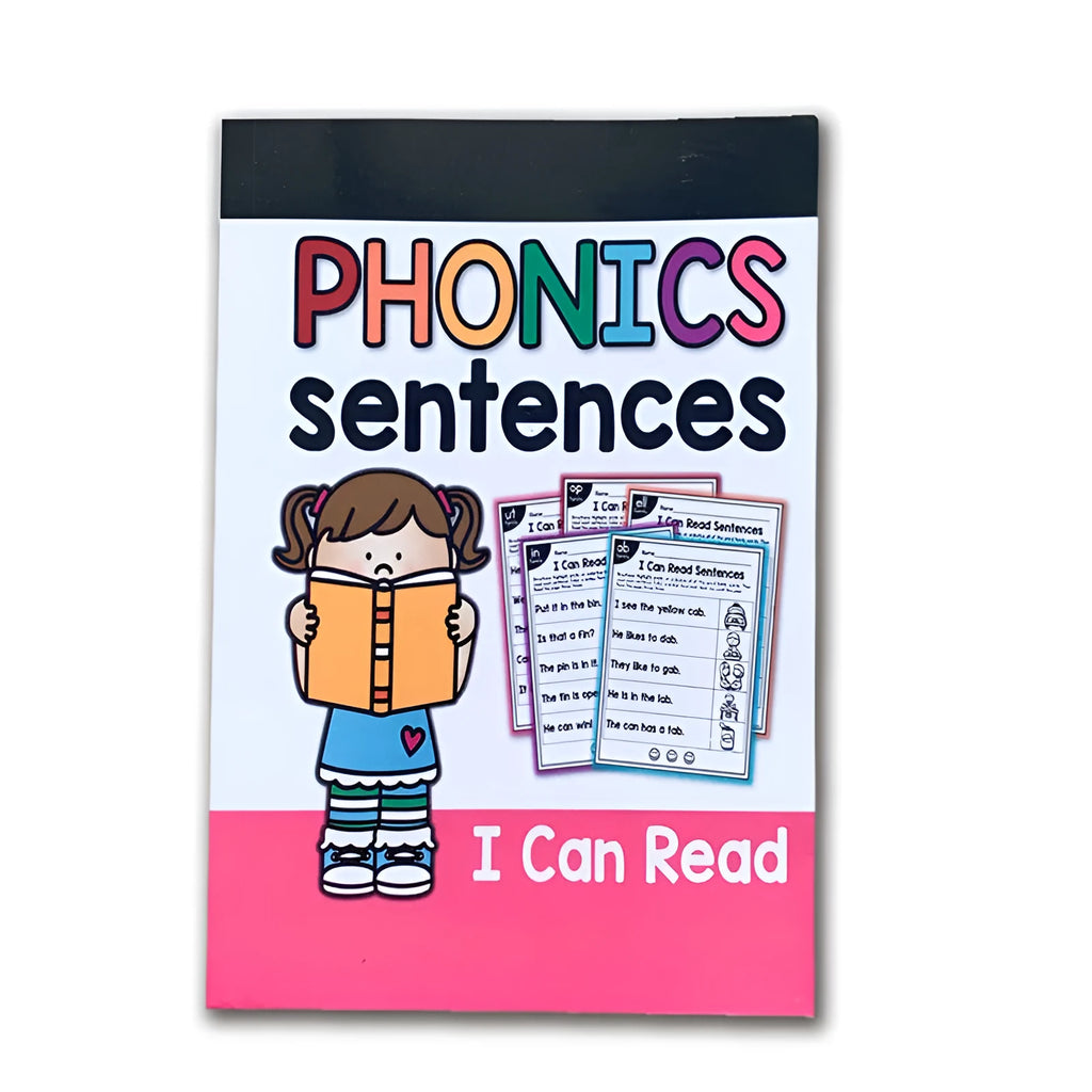Children's English phonics reading worksheet for age 6 plus, A4 size