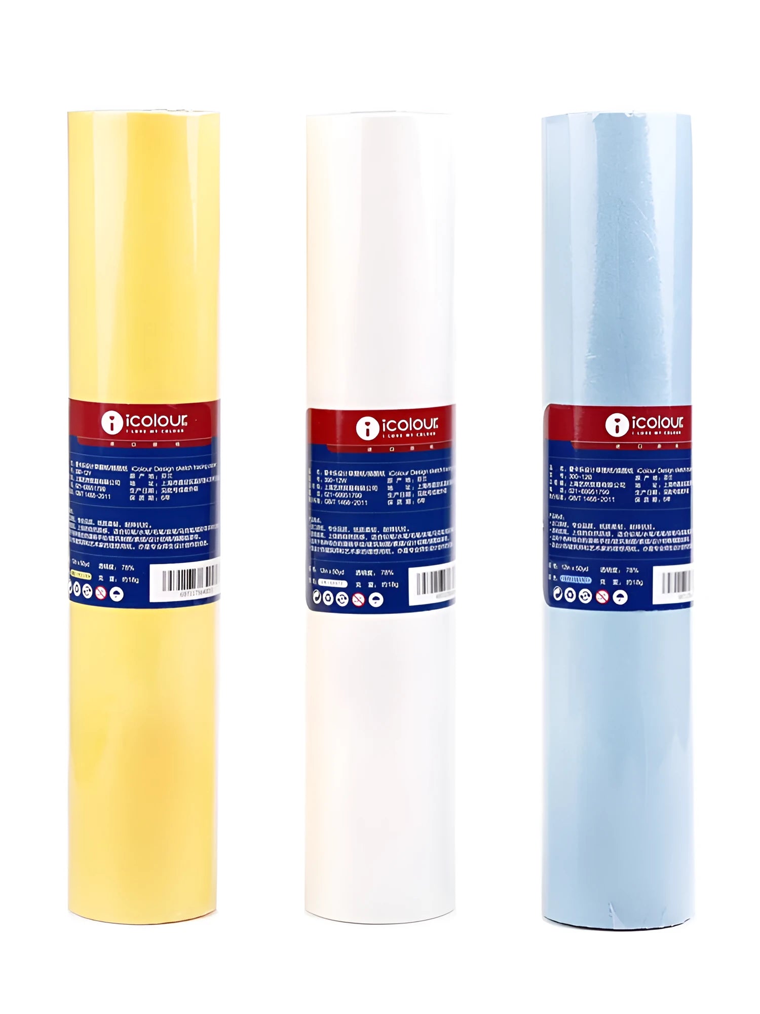 Aikale translucent white and yellow sketch scroll paper rolls showing size options for drawing and tracing.