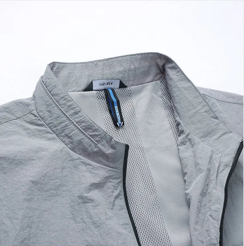 Kentino men's light blue polyester summer shirt with fashionable city styling on a hanger.