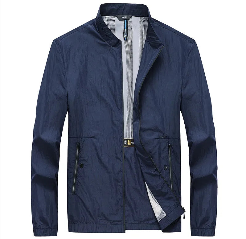 Kentino men's light blue polyester summer shirt with fashionable city styling on a hanger.