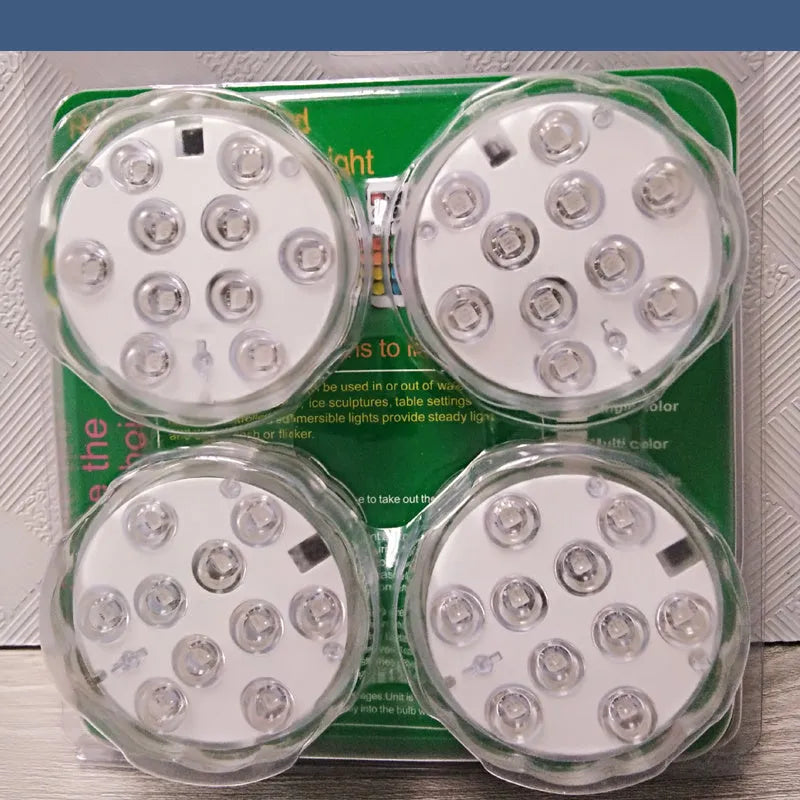 White waterproof decorative LED light with remote control for pools and gardens