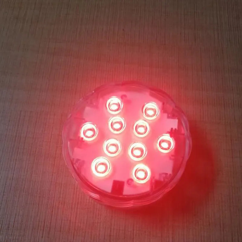 White waterproof decorative LED light with remote control for pools and gardens