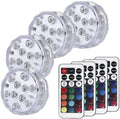 White waterproof decorative LED light with remote control for pools and gardens