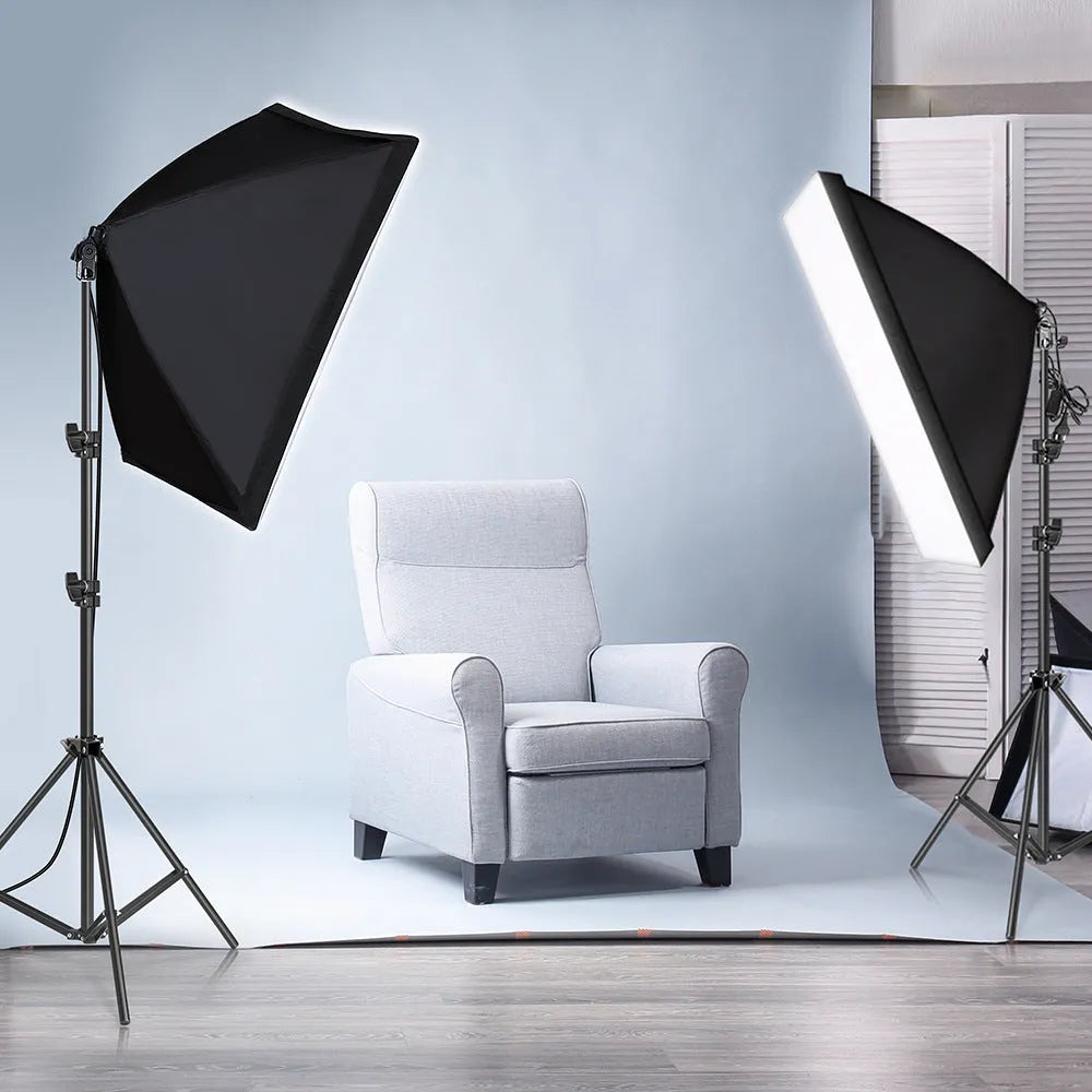 50x70cm softbox light cloth on a 2 metre stand for iPhone-compatible portrait and product photography