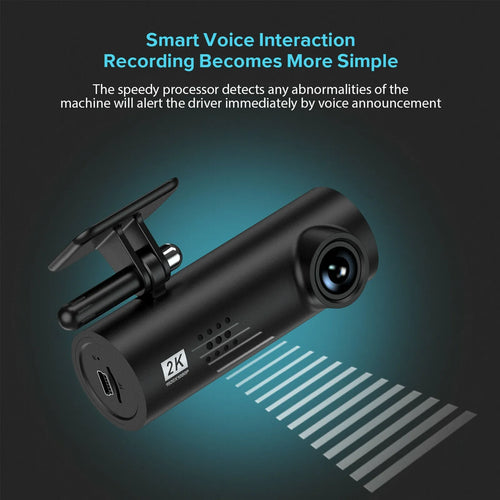 LF9 PRO WiFi car dashboard camera with wide-angle lens and night vision capability