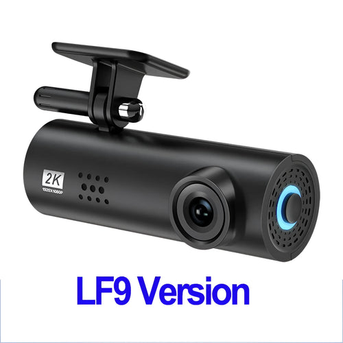 LF9 PRO WiFi car dashboard camera with wide-angle lens and night vision capability