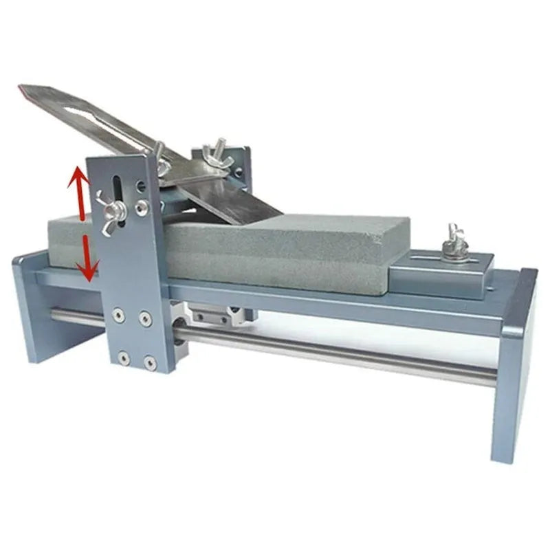 Fixed angle sharpening tool for woodworking chisels and planers with aluminium alloy construction