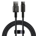 Baseus USB-A to USB-C fast charging cable for Android phones, available in 1m or 2m length.