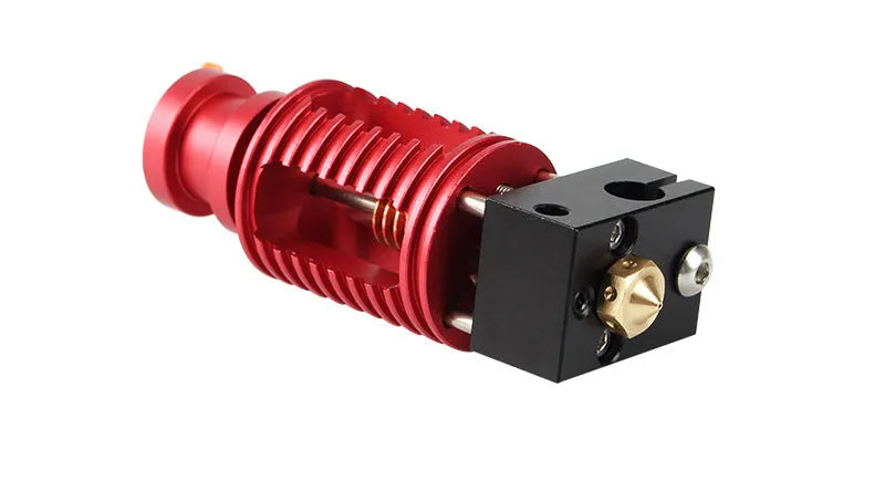 Upgraded Seal extruder with orange buckle, Dragon Hotend ultra-precision head, and six brass nozzles for 3D printer
