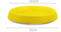 Yellow EVA plastic dog throwing toy weighing 70 grams for play and training