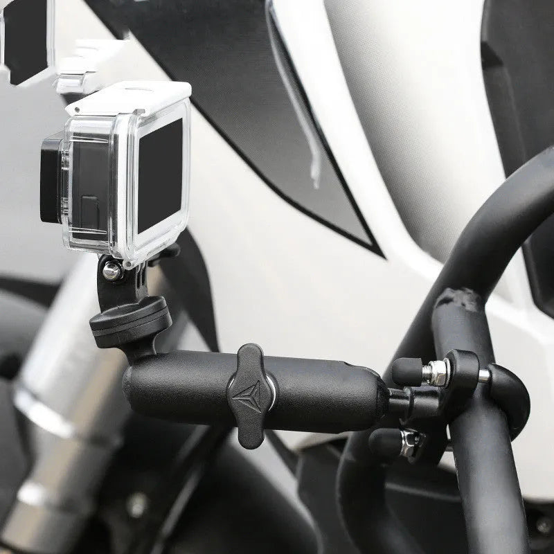 Modo Wolf aluminium alloy motorcycle driving recorder bracket base with 360 degree rotation for MOTOWOLF cameras
