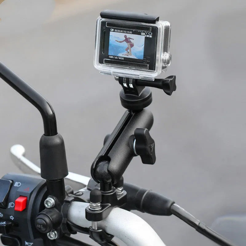 Modo Wolf aluminium alloy motorcycle driving recorder bracket base with 360 degree rotation for MOTOWOLF cameras
