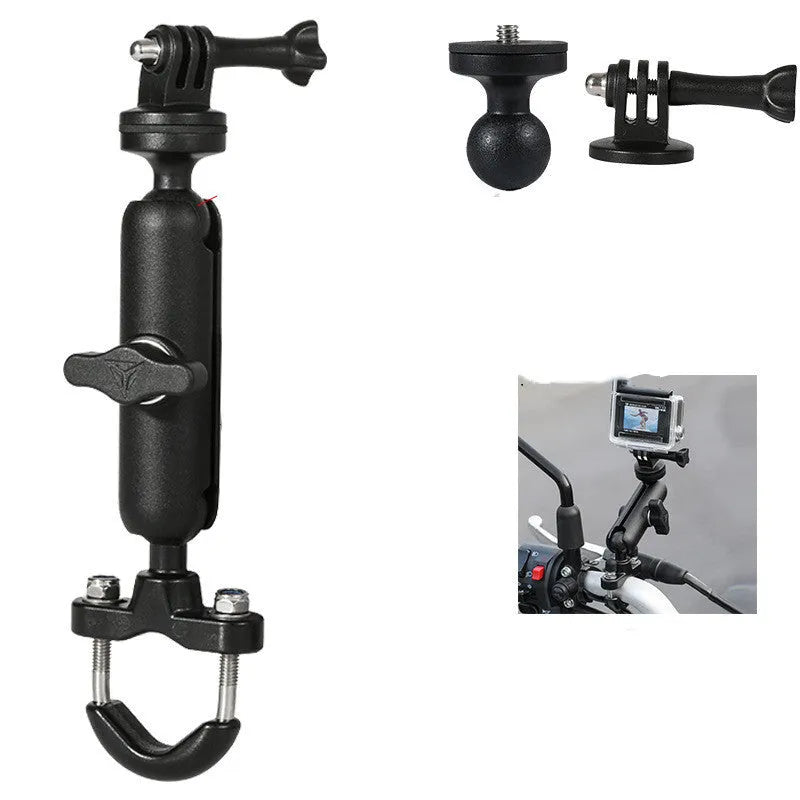 Modo Wolf aluminium alloy motorcycle driving recorder bracket base with 360 degree rotation for MOTOWOLF cameras