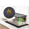 Reptile heating pad with adjustable thermostat switch and USB cable for warming pet bed