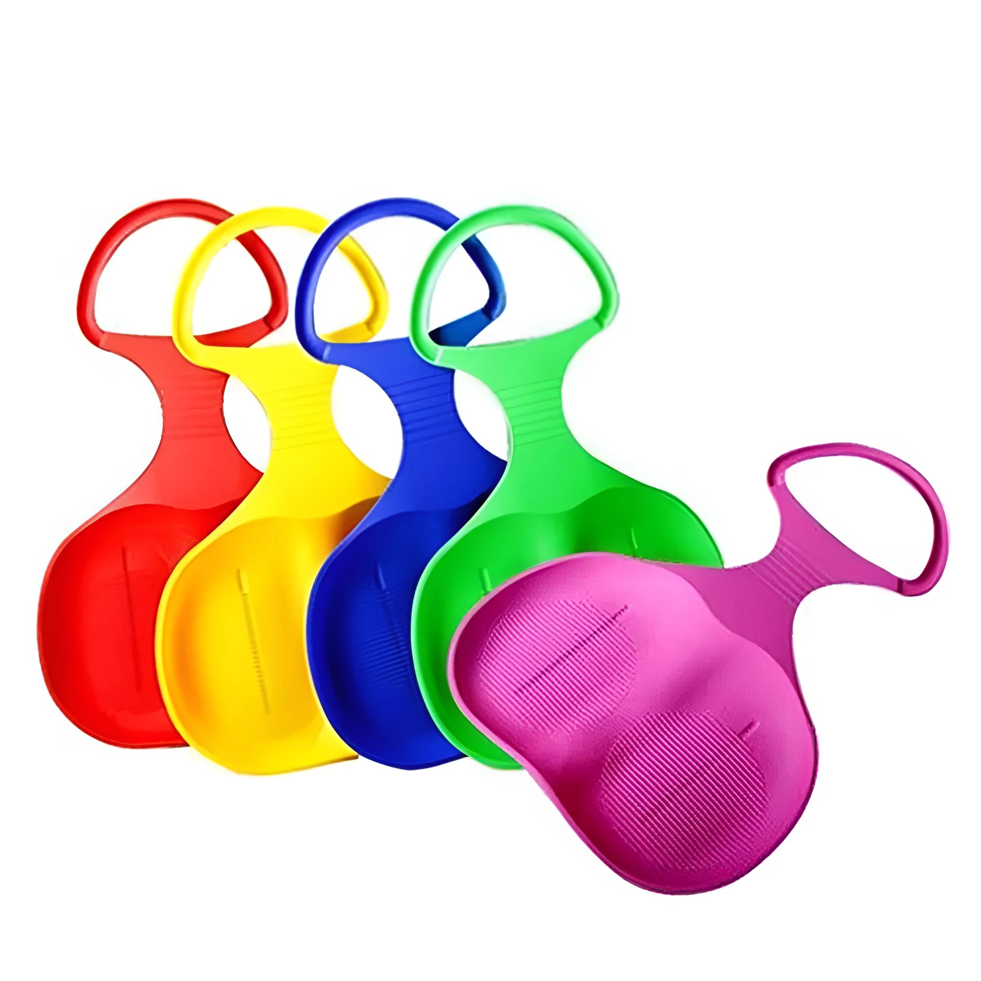 Thickened snowboard in bright colours made from new plastic for grass sand and snow skiing