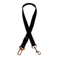 Adjustable pet car seat belt with nylon fabric, zinc alloy snap, and metal buckles for dogs and cats