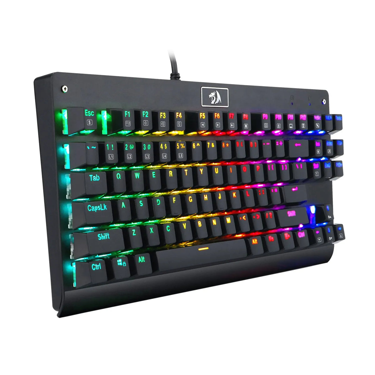 Eagletec KG010 wired mechanical keyboard black 87 keys backlit USB