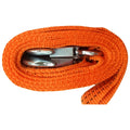 CARLIFE yellow nylon trailer belt with eagle grappling hooks and hanging buckle
