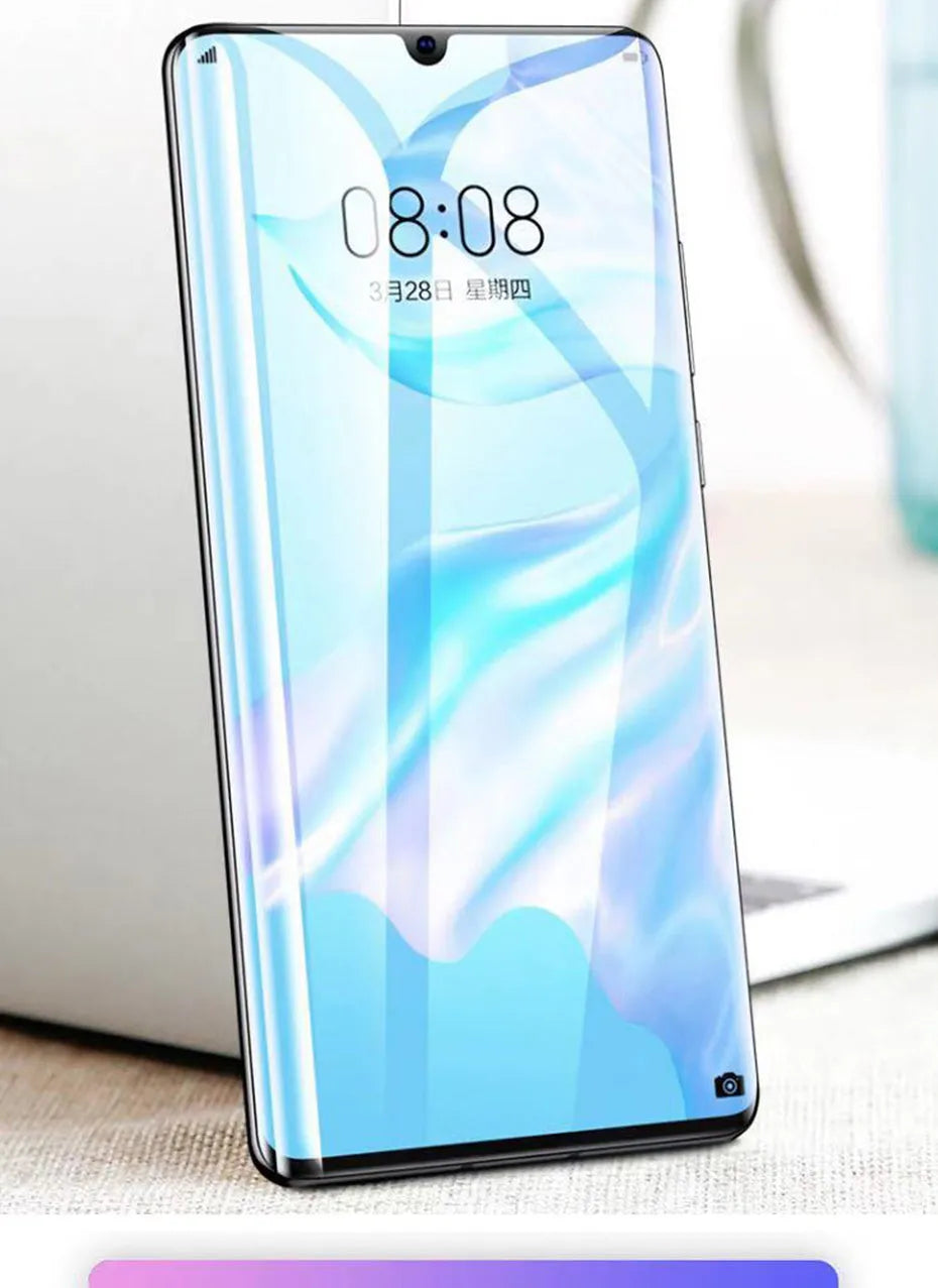 Three hydrogel screen protectors for Huawei phones including P30 Pro P20 and Honor models
