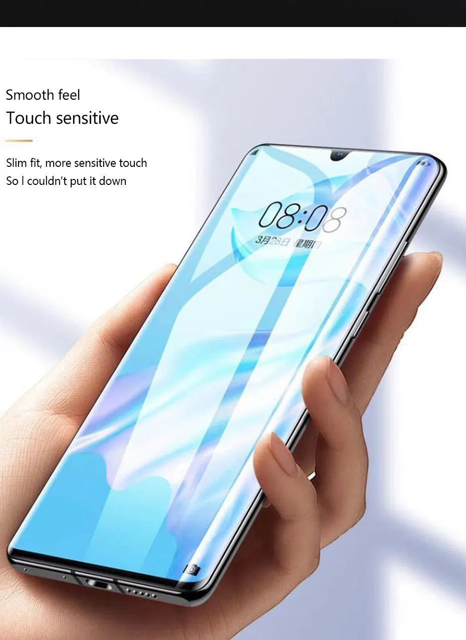 Three hydrogel screen protectors for Huawei phones including P30 Pro P20 and Honor models