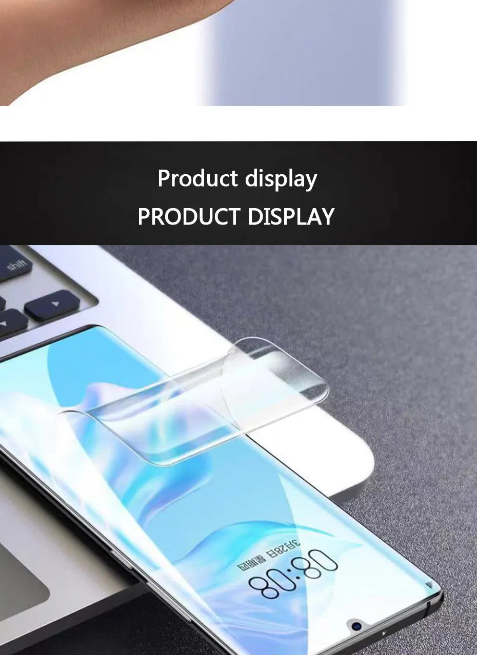 Three hydrogel screen protectors for Huawei phones including P30 Pro P20 and Honor models