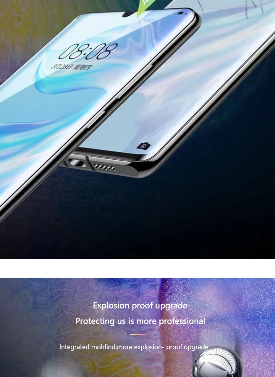 Three hydrogel screen protectors for Huawei phones including P30 Pro P20 and Honor models