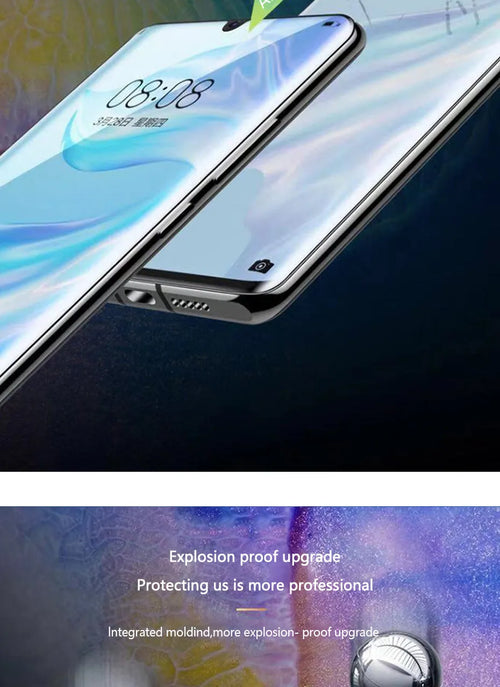 Three hydrogel screen protectors for Huawei phones including P30 Pro P20 and Honor models
