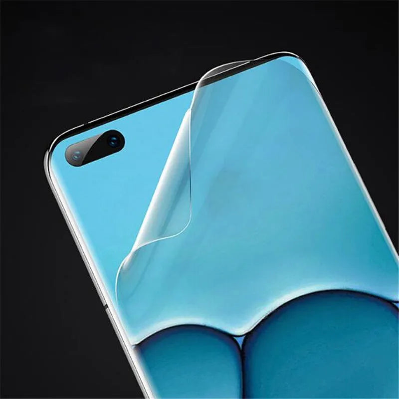 Three hydrogel screen protectors for Huawei phones including P30 Pro P20 and Honor models