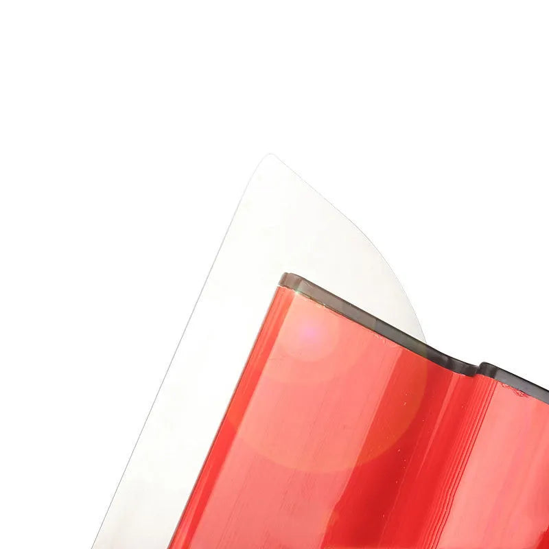 Red 40cm leveling scraper tool with stainless steel blade for wall putty and wallpaper